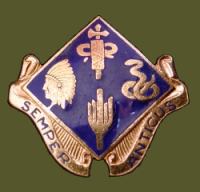Distinctive insignia of the 45th Infantry Division Headquarters, Second Worldwar